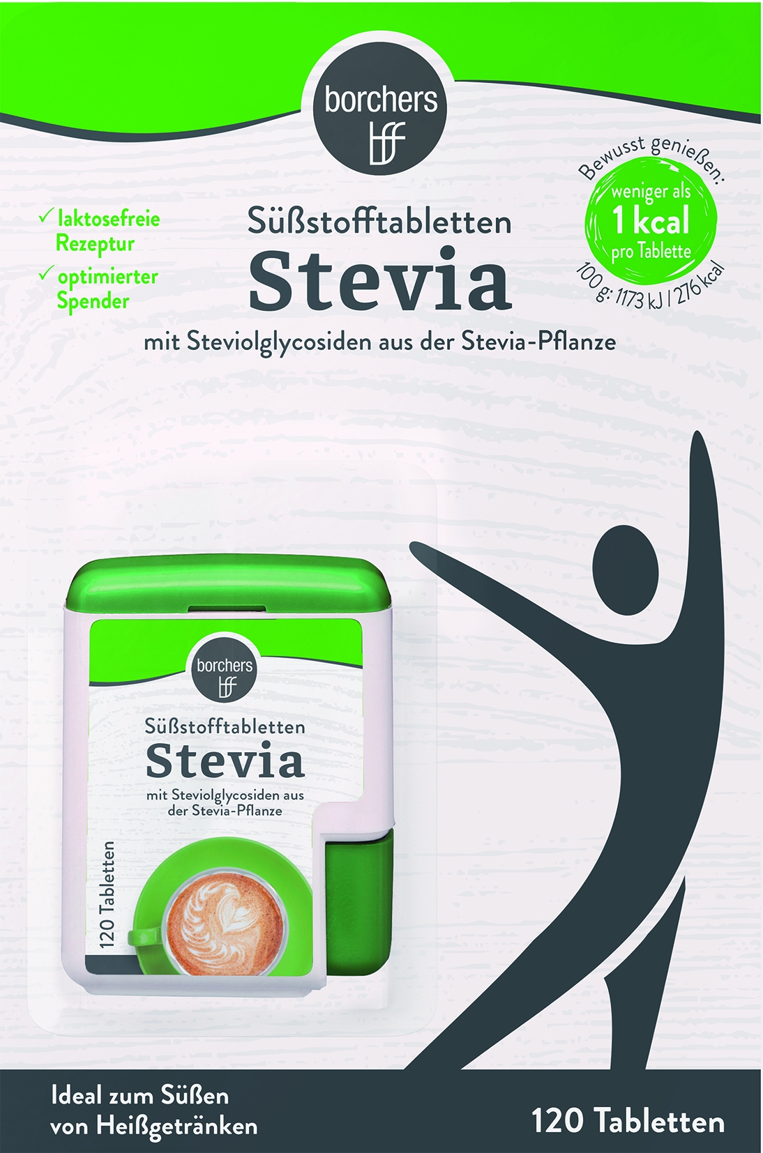 "Stevia" Süßstofftabletten 120 Stück Verkauf nur im Karton 12 x 120 Stück, 6 GR