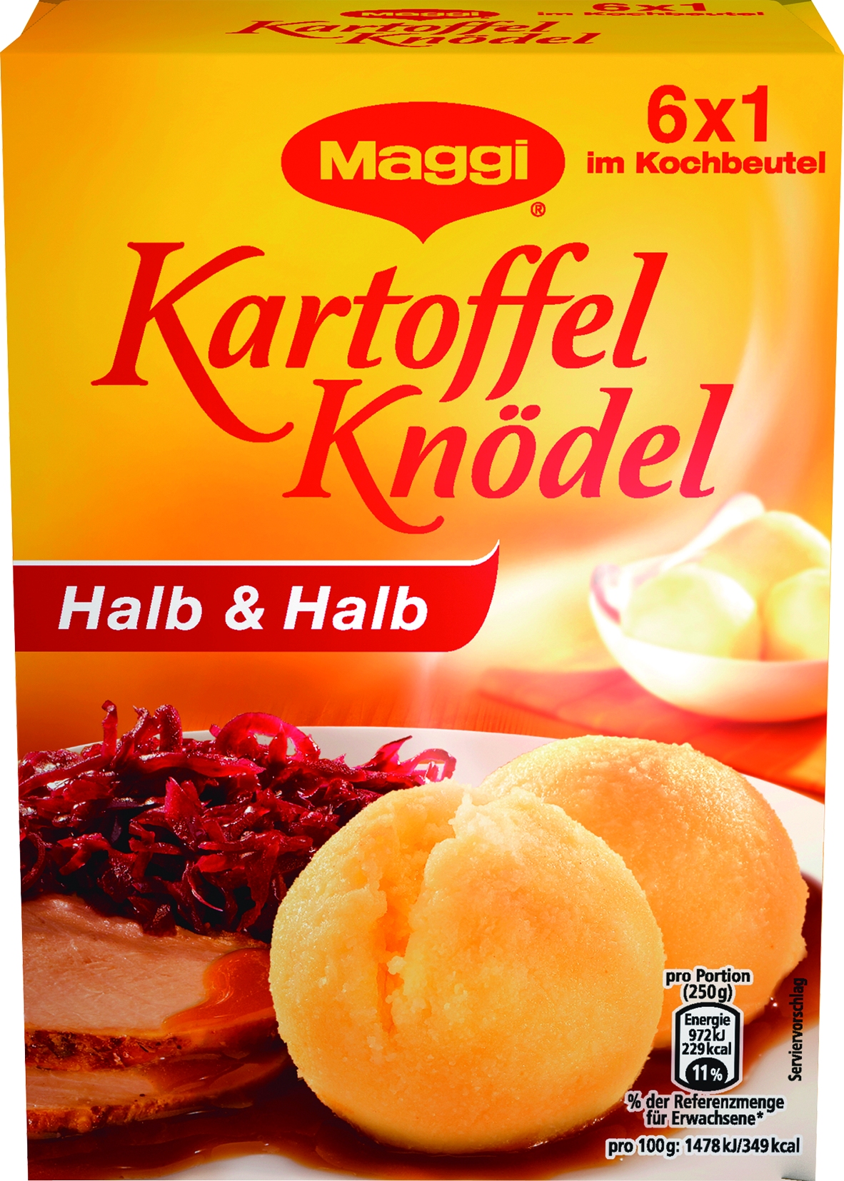 6 Kartoffelknoedel im Kochbeutel, 200 GR