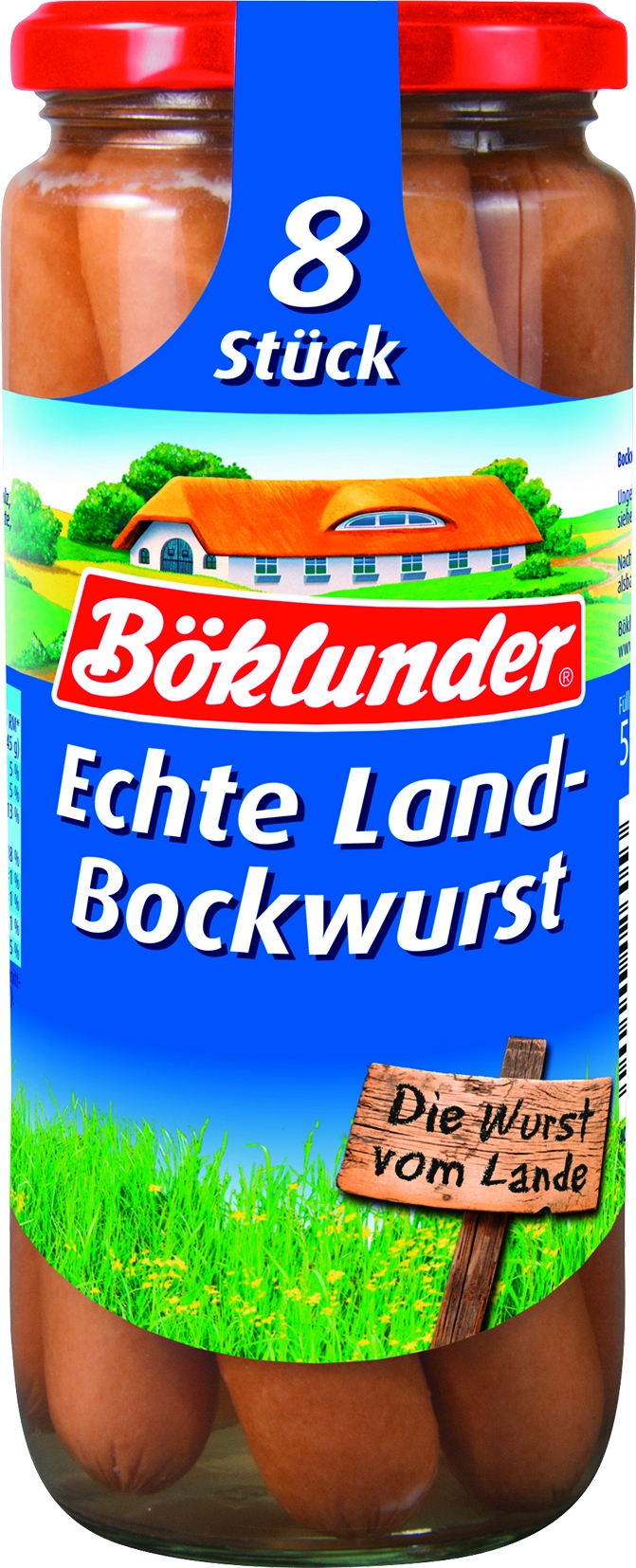 Landbockwurst in Eigenhaut 8 St= 360 gr, 550 GR
