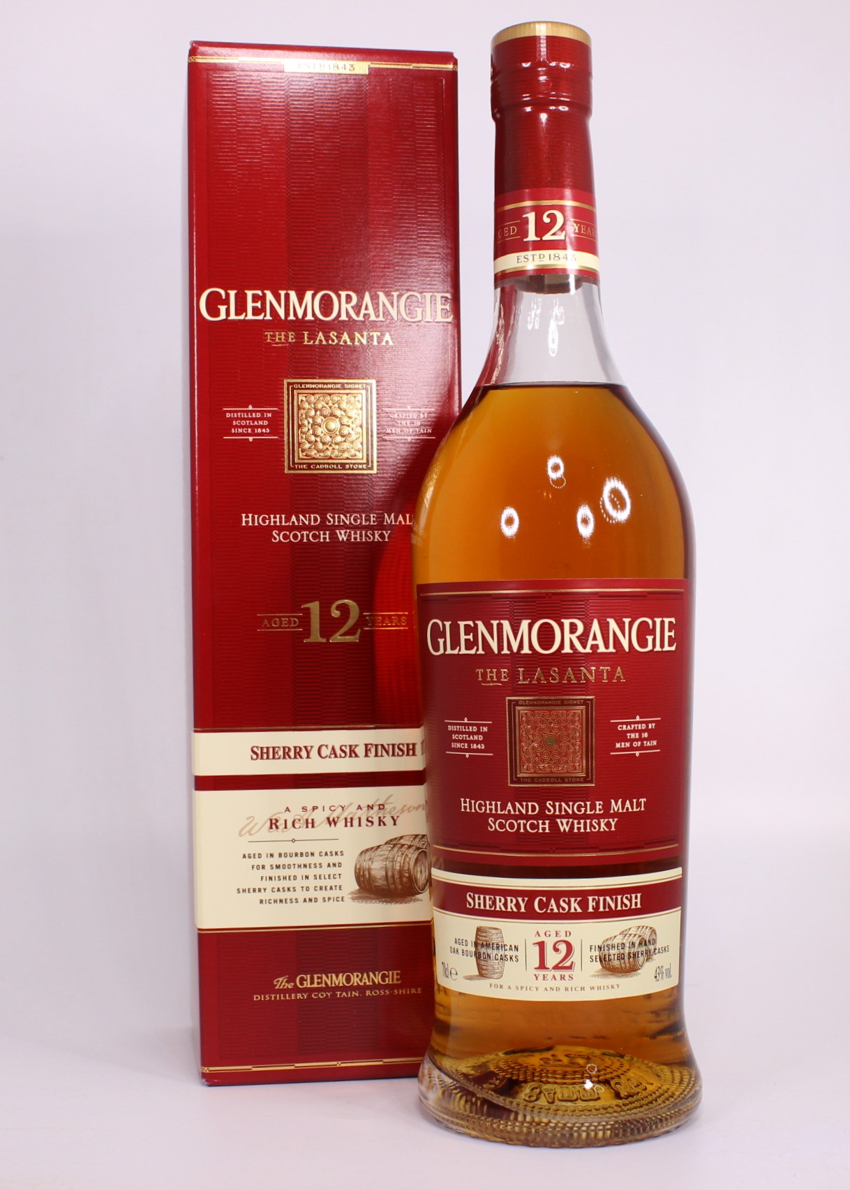 Glenmorangie The Lasanta, extra matured in Cherry Casks, 12yo, 43%, 0,7 L