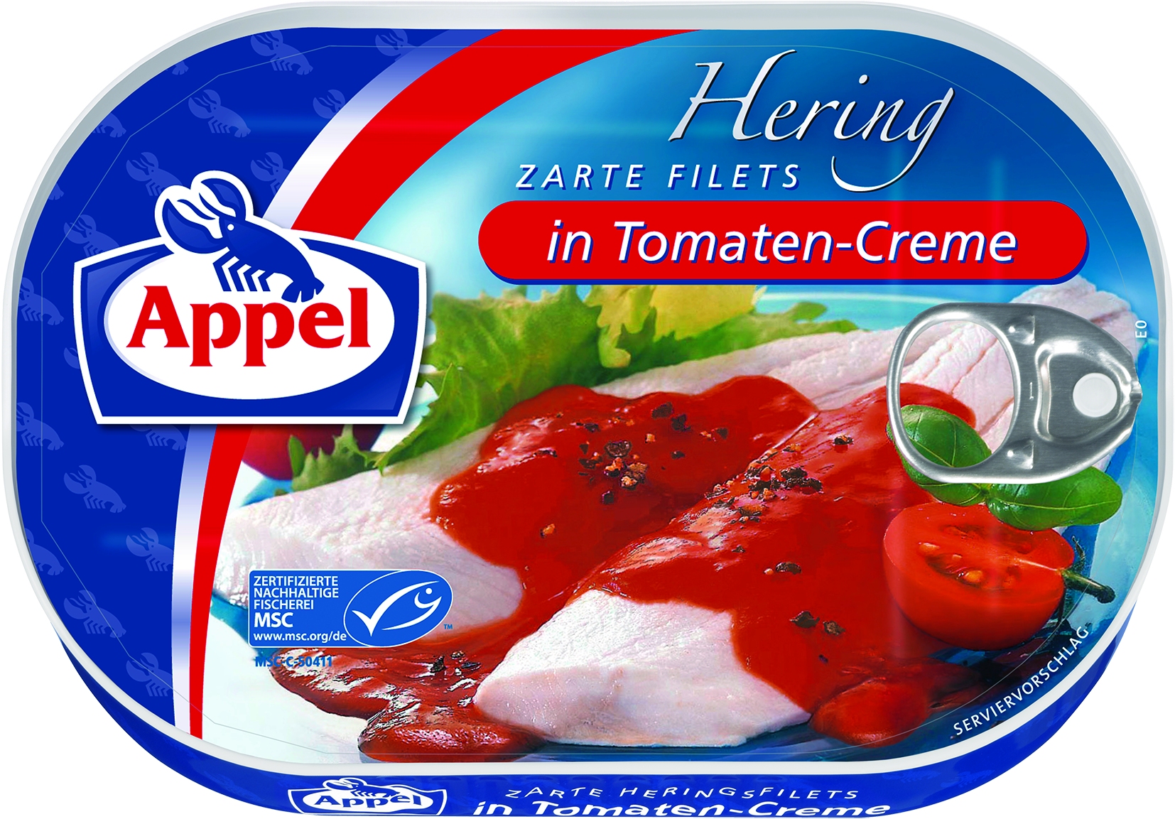 MSC Heringsfilets in Tomatencreme, 200 GR
