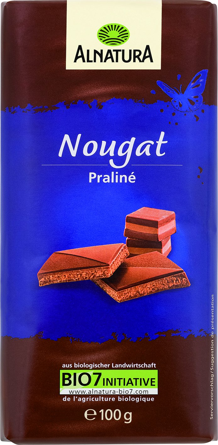 Nougat Schokolade, 100 GR