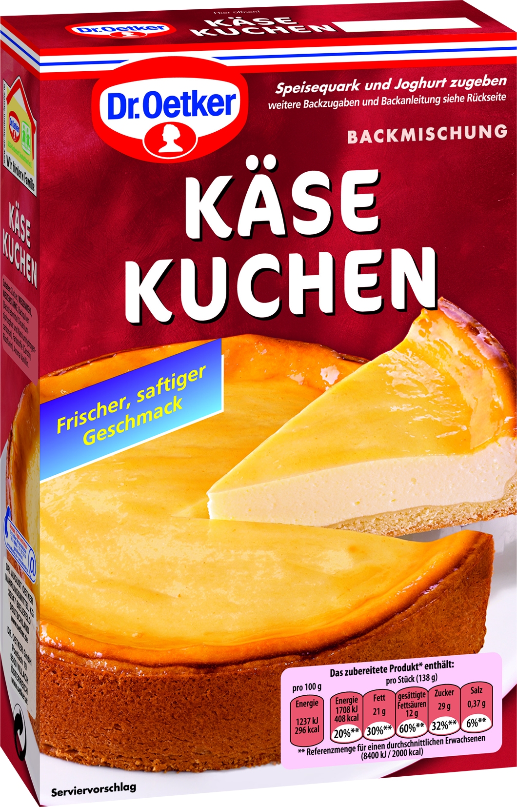 Kaesekuchen, 580 GR