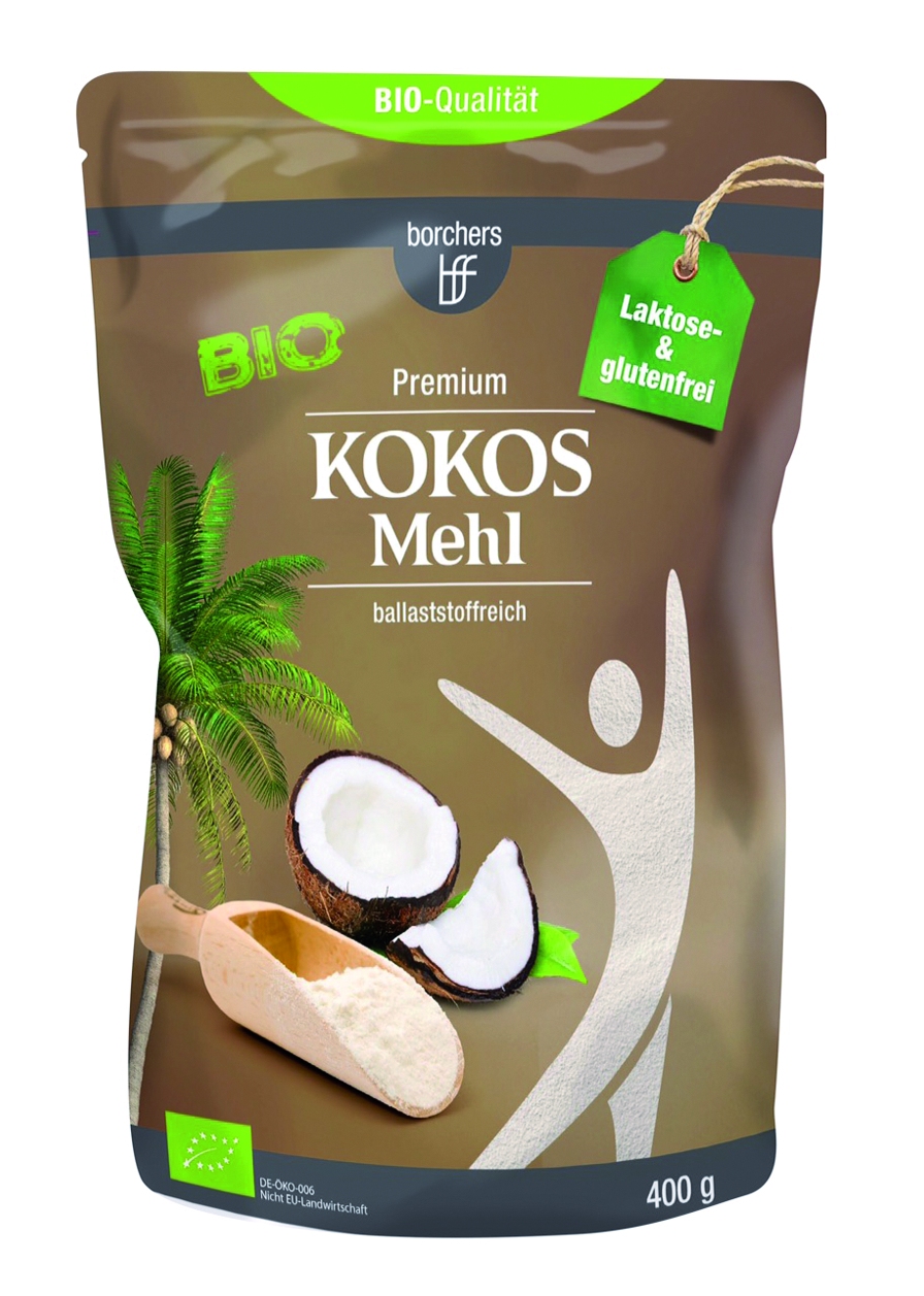 Bio-Kokosmehl Verkauf nur im Karton 6 x 400gr, 400 GR