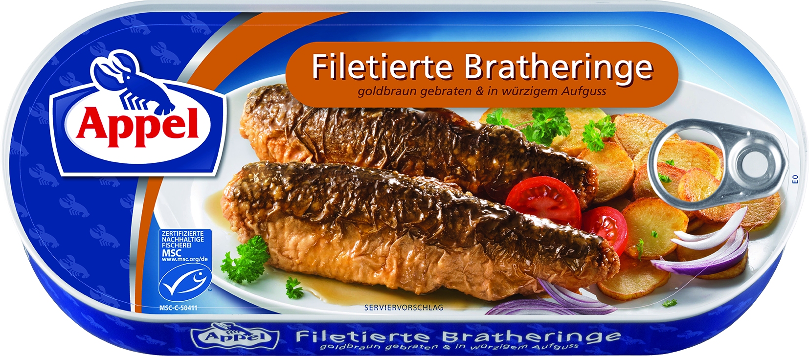 MSC Bratheringe, filetiert, 325 GR