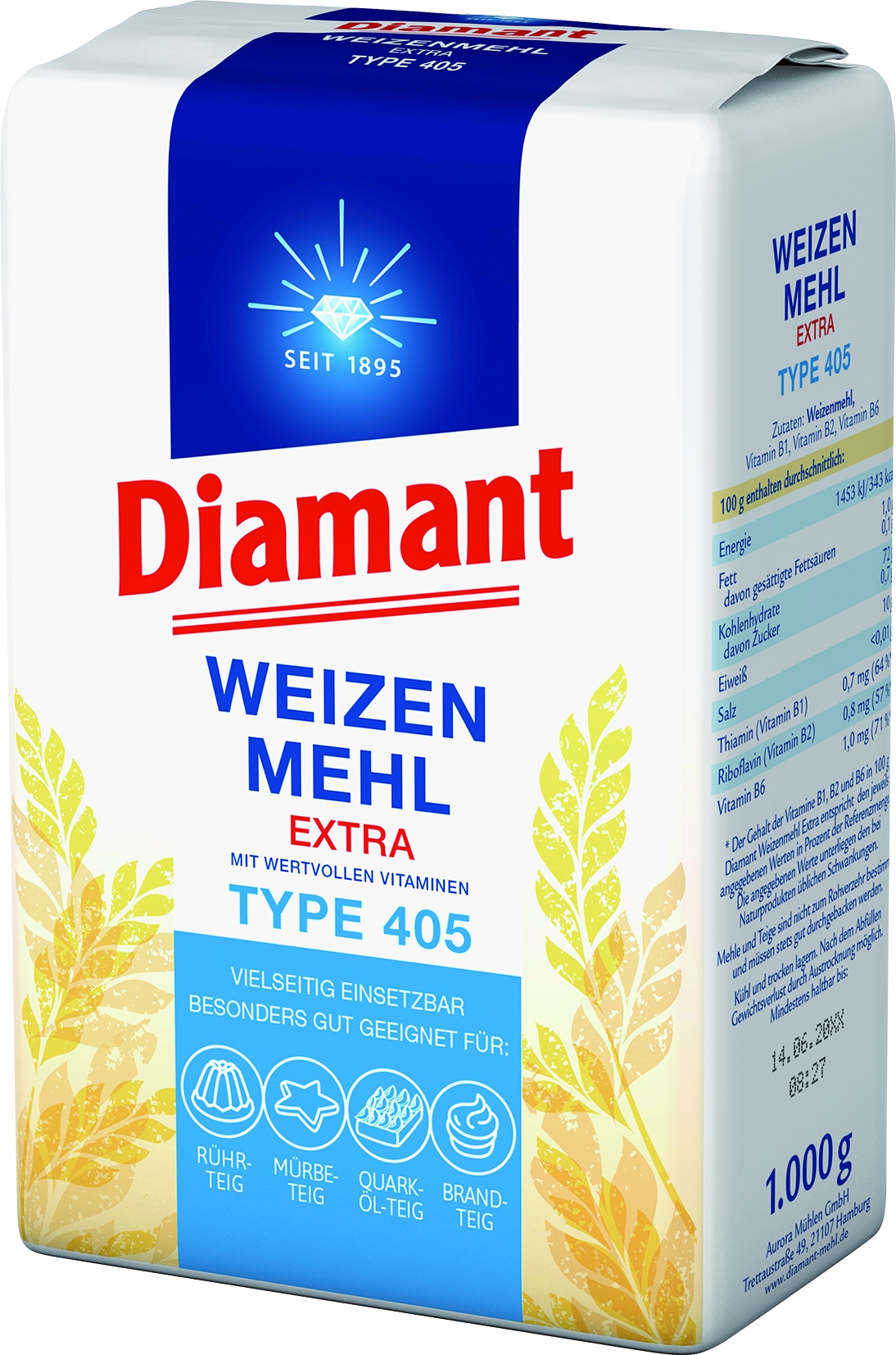 Weizenmehl Typ 405, 1 KG