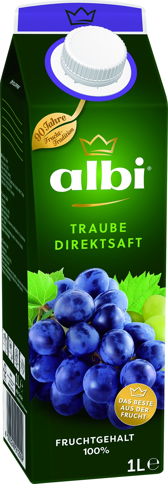 Direktsaft Traube Rot, 1 L