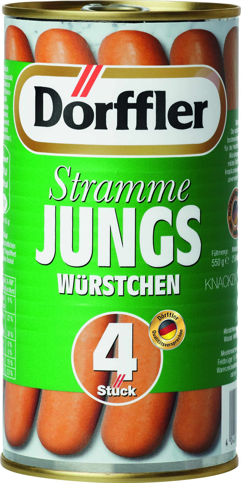 Stramme Jungs 4 St= 250 gr, 550 GR