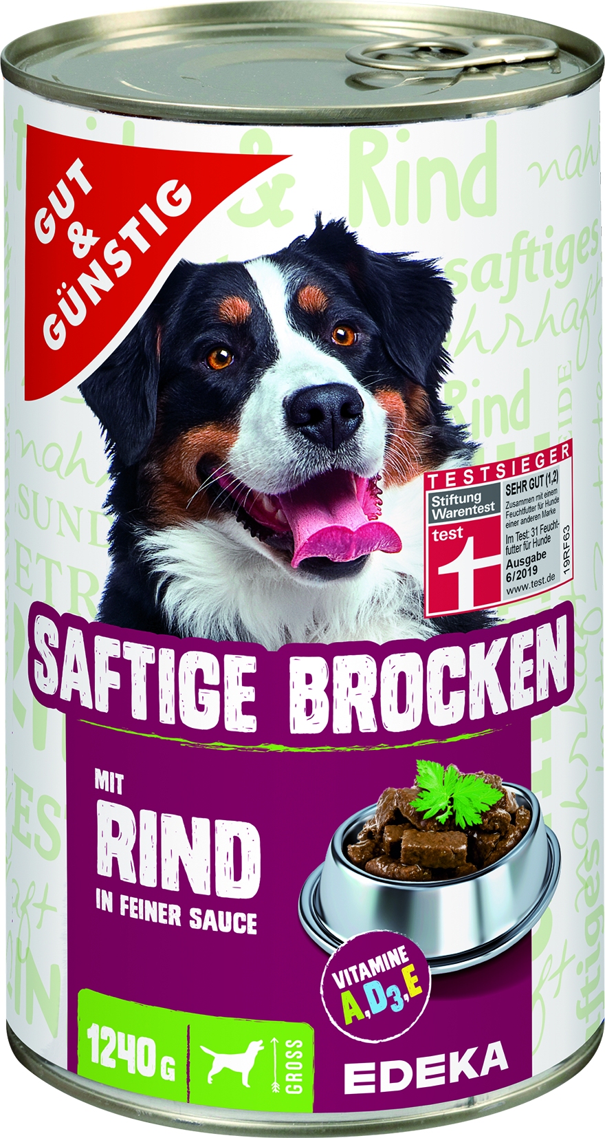 Dog Saftige Brocken Rind, 1240 GR
