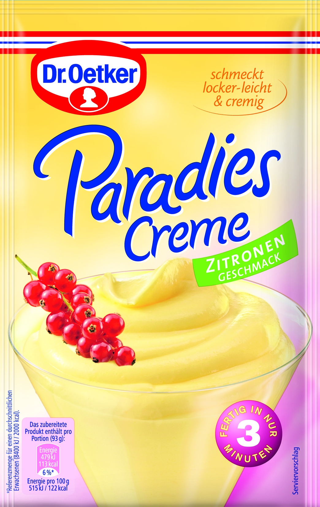 Paradiescreme Zitrone