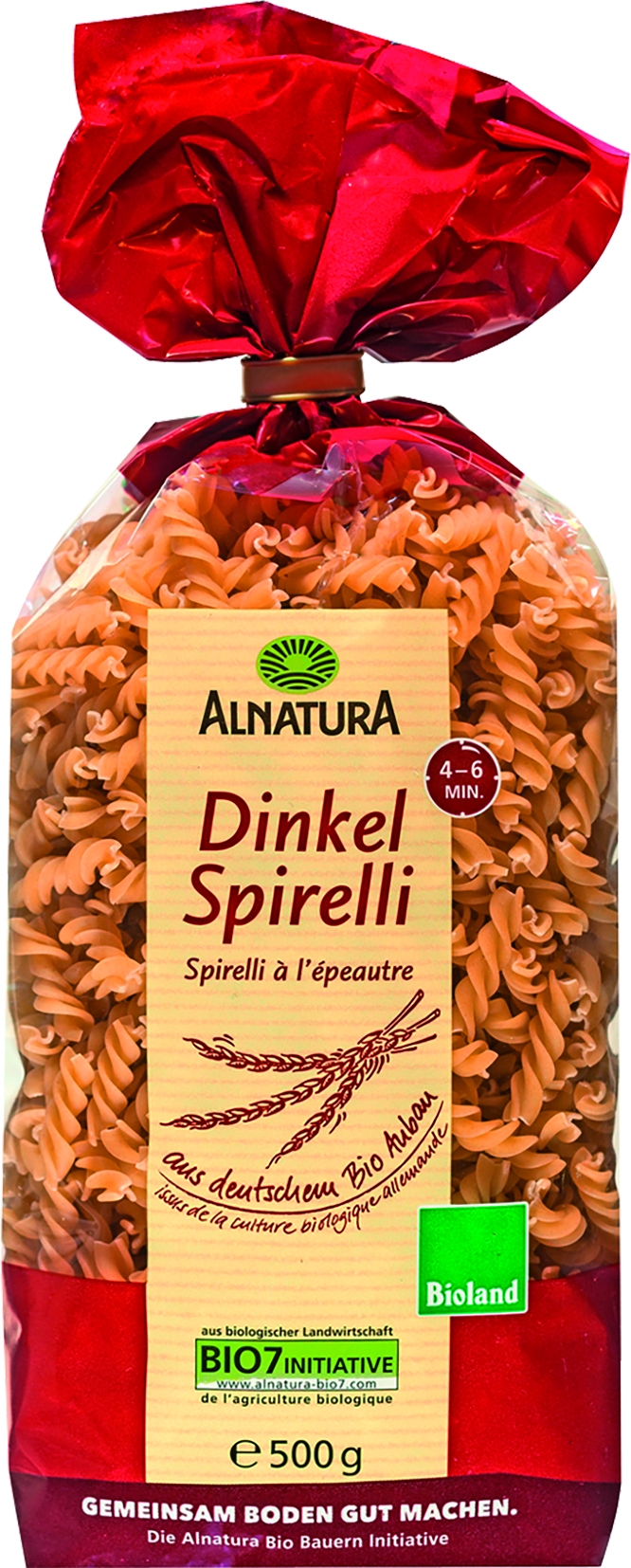 Dinkel Spirelli, 500 GR