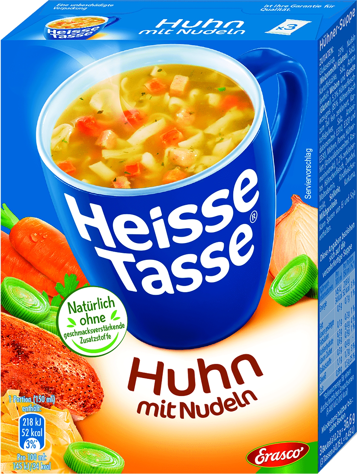 Heisse Tasse Huhn 4ST für 600ml