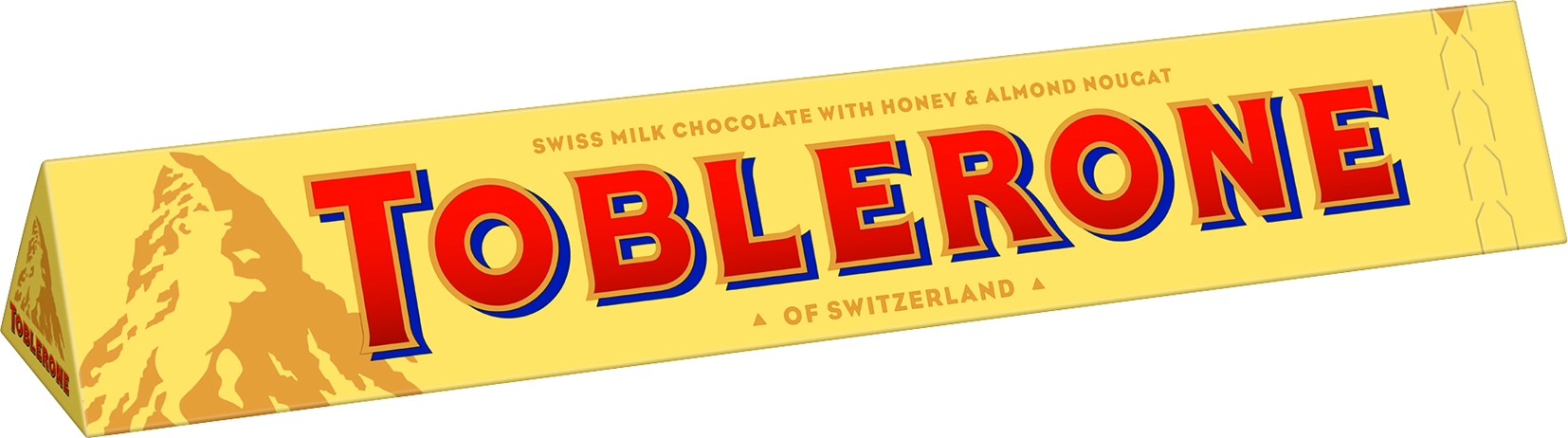 Toblerone, Schweizer Milchschokolade mit Honig- und Mandel-Nougat, 200 GR
