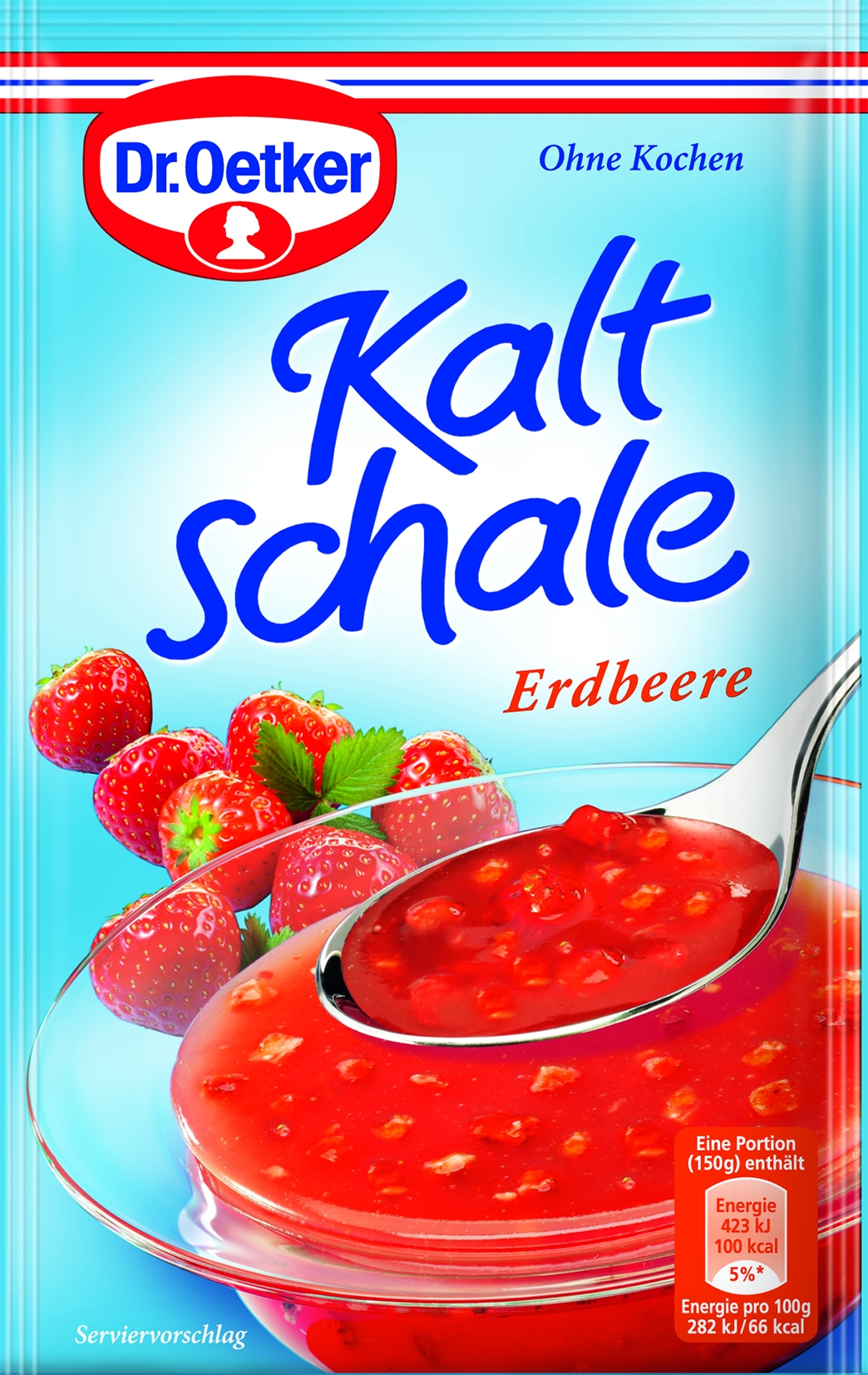Frische Kaltschale Erdbeere
